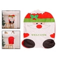 thumbnail image 3 of Funda decorativa para silla navideña de gamuza con imagen vívida, reutilizable para fiestas. Papá Noel, 3 of 9