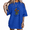 blue-1, variant on Women's Abstract Brush Stroke Colorful Daisy Bouquet Floral Art Graphic Short Sleeve T-shirt Relaxed Fit