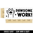thumbnail image 2 of Pawsome Awesome Work Cat Paw Teacher Student School Self-Inking Rubber Stamp Ink Stamper - Black Ink - Large 2-3/4 Inch, 2 of 7