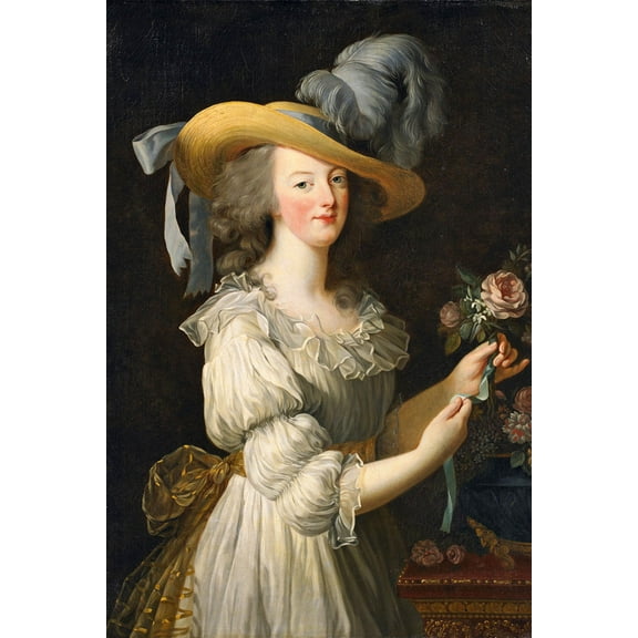 24x36 gallery poster, Marie Antoinette in a Muslin dress, 1783