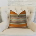 thumbnail image 2 of Plutus South Shore Amber Orange Olive & Cream Handmade Luxury Pillow - 20 x 30 in. Queen, 2 of 3