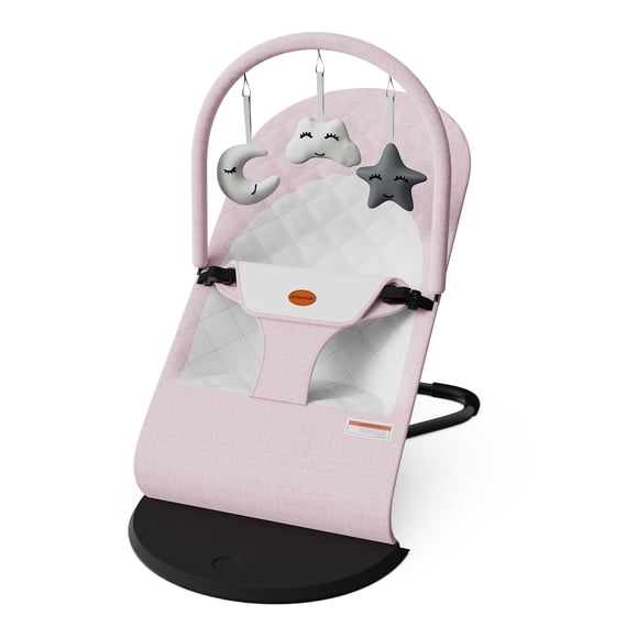 Asiento hamaca portátil para bebés Mommyhug de 0 a 18 meses con 3 modos, color rosa
