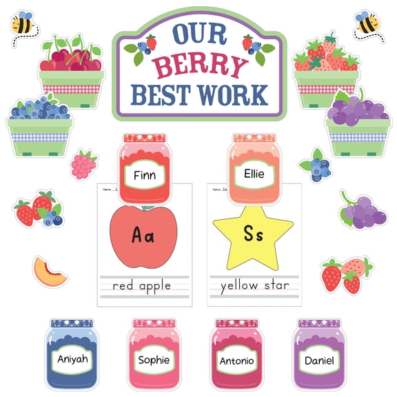 Carson Dellosa Our Berry Best Work Bulletin Board Set (61 pieces)