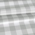 thumbnail image 4 of Checkered Vinyl Rectangle Tablecloth, 60 x 84 Inch, 100% Waterproof Oil Proof Spill Proof PVC Table Cloth, Wipe Clean Table Cover for Dining Table, Buffet Parties, Silver Grey and White, 4 of 6