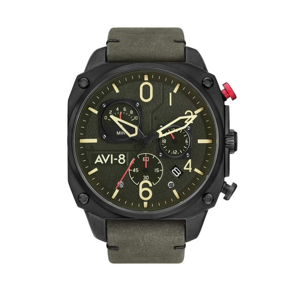 AVI-8 Hawker Hunter Retrograde Stainless Steel 45mm Japanese Quartz Wristwatch