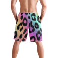 thumbnail image 3 of Dailycode Men's Quick Dry Swim Trunks Beach Shorts Casual Summer Board Shorts with Pockets, Glitter Leopard Print, 3 of 8