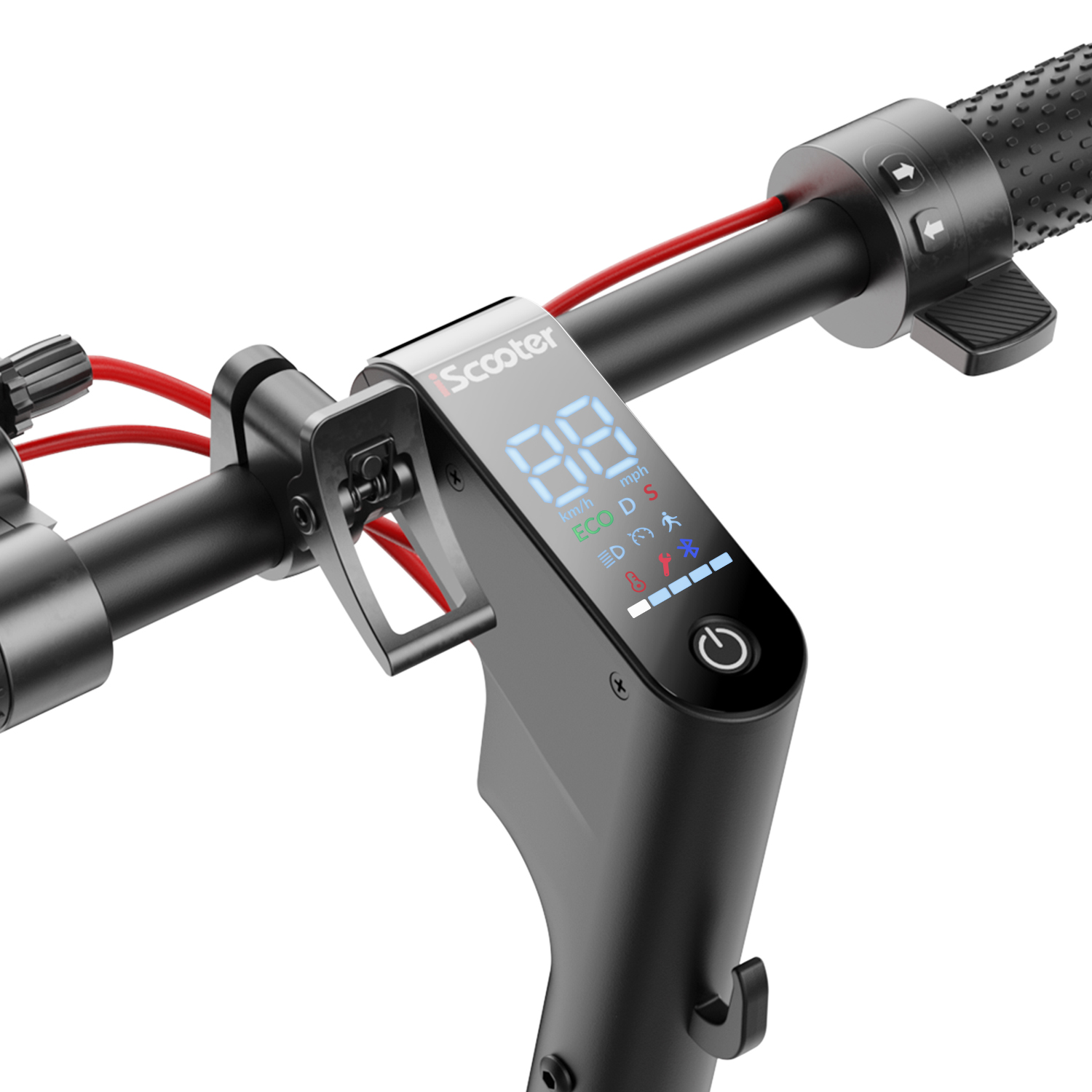 iScooter Electric Scooter for Adult,350W Motor Escooter, 8.5'' Tires,Max Speed 22MPH,Long Range 18 Miles,Turn Signal Light Escooter, Dual Spring Damping Dual Brake System,X-Scooter APP