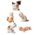 thumbnail image 1 of Juego de Figuras de Gatitos Soledad para manualidades Regalo de Navidad Y cumpleaños Paquete de 5 Figuras de Gatos en miniatura, 1 of 10