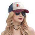 thumbnail image 6 of Blood Splatter Distressed Baseball Cap Dad Hats for Men Women Vintage Trucker Hat Low Profile Ball Caps, 6 of 7