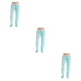 thumbnail image 1 of Qarigey Pantalones de mujer de repuesto Casual transpirable primavera verano Flexible Plaid hogar dormir pantalones ropa de dormir azul cielo L Type1 NO1, 1 of 6
