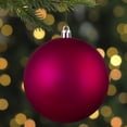 thumbnail image 3 of Northlight 4" Shatterproof Matte Christmas Ball Ornament - Pink, 3 of 4