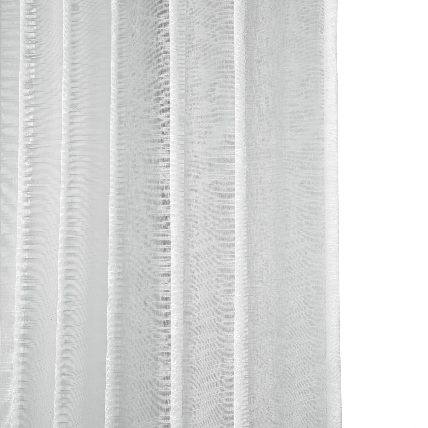 Open Weave White Linen Sheer Curtain (1 Panel), Open Weave White, 50W X 108L