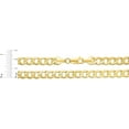 thumbnail image 4 of Floreo 10k Yellow Gold 9mm Hollow Cuban Curb Link Chain Necklace - 22 inch, 4 of 5