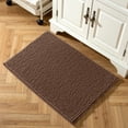 thumbnail image 6 of Subrtex Chenille Bathroom Rugs，Extra Soft and Non Slip Bath Mats，Thick Rubber Backing Washable Shower Rugs & Home Decor Accessories (Brown,20"*32"), 6 of 8