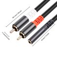 thumbnail image 2 of Sidaley Cable adaptador de Audio a 2 de 3,5mm, reproductor de MP3 Flexible chapado en cobre profesional, adaptador de ordenador portátil Cables de computadora, 2 of 6