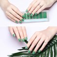 thumbnail image 2 of 1 hoja / 20 piezas de color sólido pegatina para decoración de uñas calcomanía de uñas encantadora decoración DIY accesorio de manicura para mujeres y niñas (verde), 2 of 6
