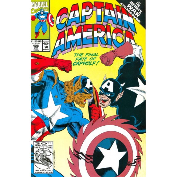 Captain America (1st Series) #408 VF ; Marvel Comic Book