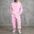 thumbnail image 2 of CONFREE Mens Sweatsuit 2 Peice Sets Athletic Tracksuit for Men Solid Y2K Hoodies Sweatpants Outfits Streetwear Fall Winter Track Suits Set, 2 of 9