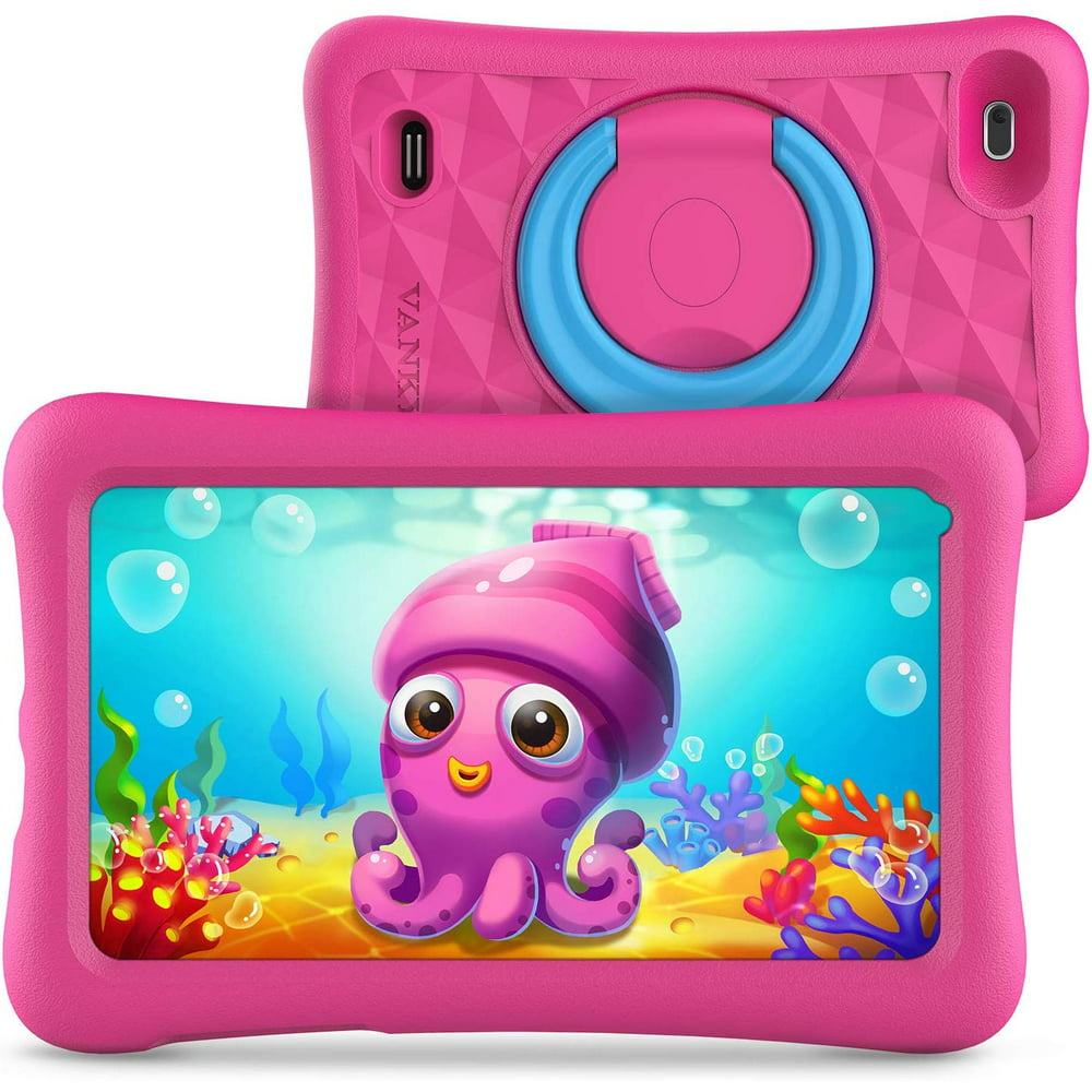 Vankyo MatrixPad Z1 Kids Tablet 7 inch, 32GB ROM, Kidoz Pre Installed, IPS HD Display, WiFi, Android GO OS, Kid-Proof Case, Pink