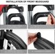 thumbnail image 3 of Bicycle Fender Kit, Portable Adjustable Road Mountain Bike Bike Typing Tire Mountain Road Bike Front And Rear Fender Fenders (1 Pair - Black), 3 of 5