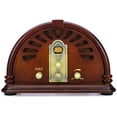 thumbnail image 2 of ClearClick Radio AM/FM clásica vintage estilo retro con Bluetooth - Exterior de madera hecho a mano, 2 of 5