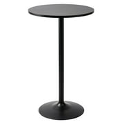 Pearington Black Metal and MDF Contemporary Round Bar and Pub Table