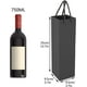 thumbnail image 2 of CHAO 20 Bolsas de Regalo de Vino de Papel Kraft (Negro), Bolsas de Regalo de Vino Premium con Asas, 20 Bolsas de Almacenamiento de Vino de Papel Kraft para Navidad, Boda, Fiesta, 2 of 5