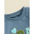 thumbnail image 6 of Suealasg Little Boys Birthday Sweatshirts Long Sleeve Crewneck Heart Letter Print Pullover Tops 6M 1T 2T 3T 4T 5T Toddler Boys Casual Fall Clothes, 6 of 7