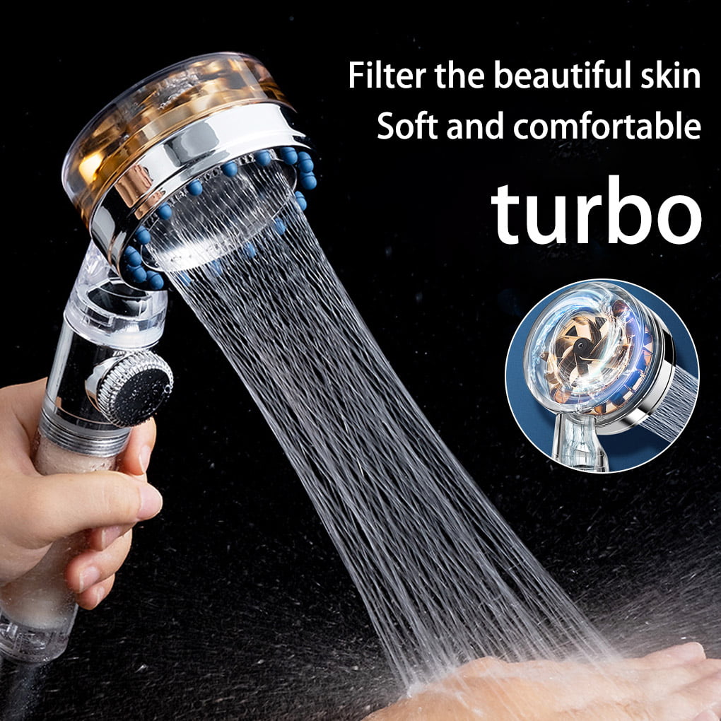 High Turbo Pressure Shower Head Bathroom Hand Large Water Saving Filter C77 