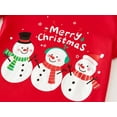 thumbnail image 4 of Toddler Boy Girl 100% Cotton Christmas Pajamas Sets for Baby Boys Snowman Sleepwear Size 8T, 4 of 6