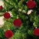 thumbnail image 4 of Juego de bolas de Navidad flocadas - 8cm 6pcs Rojo, Decoraciones de Navidad, 6 Piezas, Variados estilos de decoraciones para el árbol de Navidad, También para otras fiestas, 4 of 6