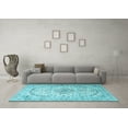 thumbnail image 3 of Ahgly Company Indoor Rectangle Persian Light Blue Traditional Area Rugs, 5' x 7', 3 of 4