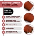 thumbnail image 4 of European Leather Works 8-10 oz 3-4 mm Skirting Veg Tan Leather  Dark Brown 6-8 SQFT Thick Cowhide for Tooling Leather Sheet for Belts, Saddle, Holster, Sheaths, Real Leather Pieces, Scraps, 4 of 12