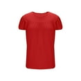 thumbnail image 4 of WQNVRNR Womens Plus Size Shirts Cute- Casual Loose Crew Puff Short Sleeve Summer Tops Blouse Red Size L, 4 of 6