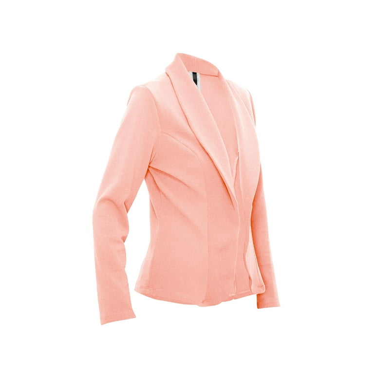 Moa Collection Women s Casual Long Sleeve Blazer Jacket