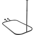 thumbnail image 3 of Utopia Alley Rustproof Wall Mounted Hoop Shower Rod for Clawfoot Tub, Black, 3 of 10