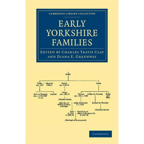 Cambridge Library Collection - Medieval Early Yorkshire Families, (Paperback)