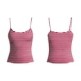 thumbnail image 3 of Tank Tops for Women Blue Stripe Strapless Tube Tops Outer Camisoles, 3 of 3