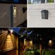 thumbnail image 5 of 4 luces de pared decorativas con atmósfera solar para el hogar, jardín, patio, paisaje, luces exteriores impermeables, 5 of 5