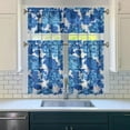 thumbnail image 3 of Kitchen Curtains and Valance Set 36 Inch Tier Pioneer Colorful Floral 3 Pieces Set Dining Room Small Curtain Drapes Cafe Curtains Valance for Home Decor Rod Pocket, 3 of 6