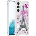 thumbnail image 3 of Compatible with Samsung Galaxy S23 Case Liquid Glitter Cute Stylish Slim Silicone Quicksand Sparkle Shockproof Protective for Women Girls Case for Samsung Galaxy S23 5G Tower YB, 3 of 12