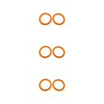 thumbnail image 2 of Justharion 10pieces Flexible Binding Solution - Plastic Loose Leaf Binder Rings For Easy Management Of Cards Documents orange diameter 27mm 3PCS, 2 of 6