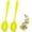 Yellow, variant on 10.6 Inches Silicone Nonstick Mixing Spoons, Pack of 2, Heat Resistant Silicone Spoons for Cooking, Cooking Utensil for Kitchen Cooking Baking Stirring Serving