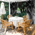 thumbnail image 4 of Outdoor Curtains for Patio Waterproof, Black Marble Outdoor Privacy Panels Grommet, Vintage Abstract Grey Fluid Aesthetic Blackout Outside Curtains for Porch/Cabana/Pergola/Gazebo 54"x95", 1 Panel, 4 of 8