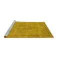thumbnail image 2 of Ahgly Company Machine Washable Indoor Rectangle Oriental Yellow Industrial Area Rugs, 5' x 8', 2 of 4