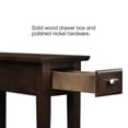 thumbnail image 1 of Leick Furniture Wood Chairside-Recliner End Table in a Chocolate Oak Finish, 1 of 5