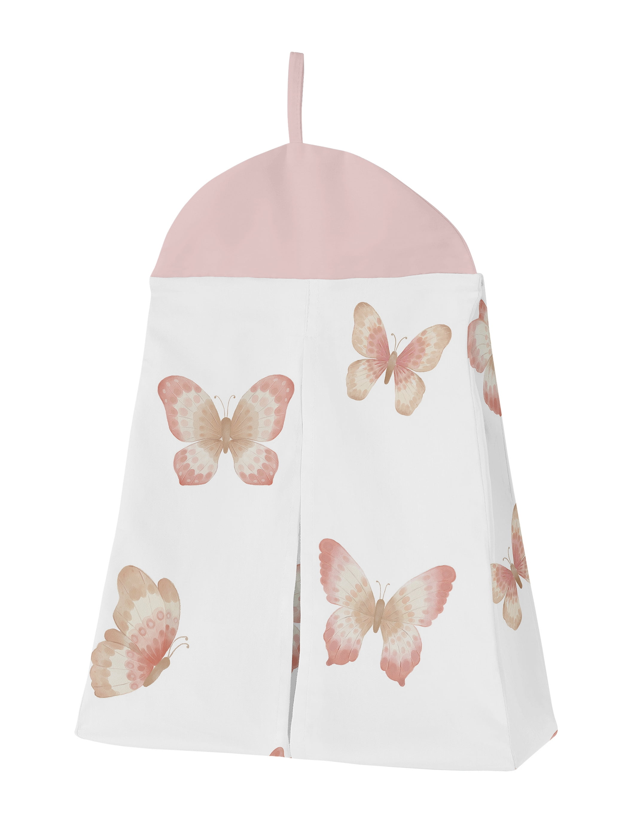 Sweet Jojo Designs Butterfly Pink and Taupe 4 Piece Crib Bedding Set