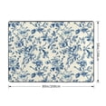 thumbnail image 2 of Area Rugs For Living Room Decor - Vintage Blue Floral Soft Anti Slip Throw Washable Rugs 5x7 For Bedroom, Indoor Carpet For Bedroom Living Room 80x58In, 2 of 7