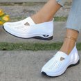 thumbnail image 5 of YOUYEDIAN Orthopedic Shoes for Women Spring Casual Slip on Non Slip Arch Support Sneakers Dress Comfy Mesh Closed Toe Shoes (White), 5 of 6