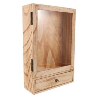 Lockable Cigarette/Sport Lighter Display Case Wall Cabinet Shadow Box LC30  (Mahogany)